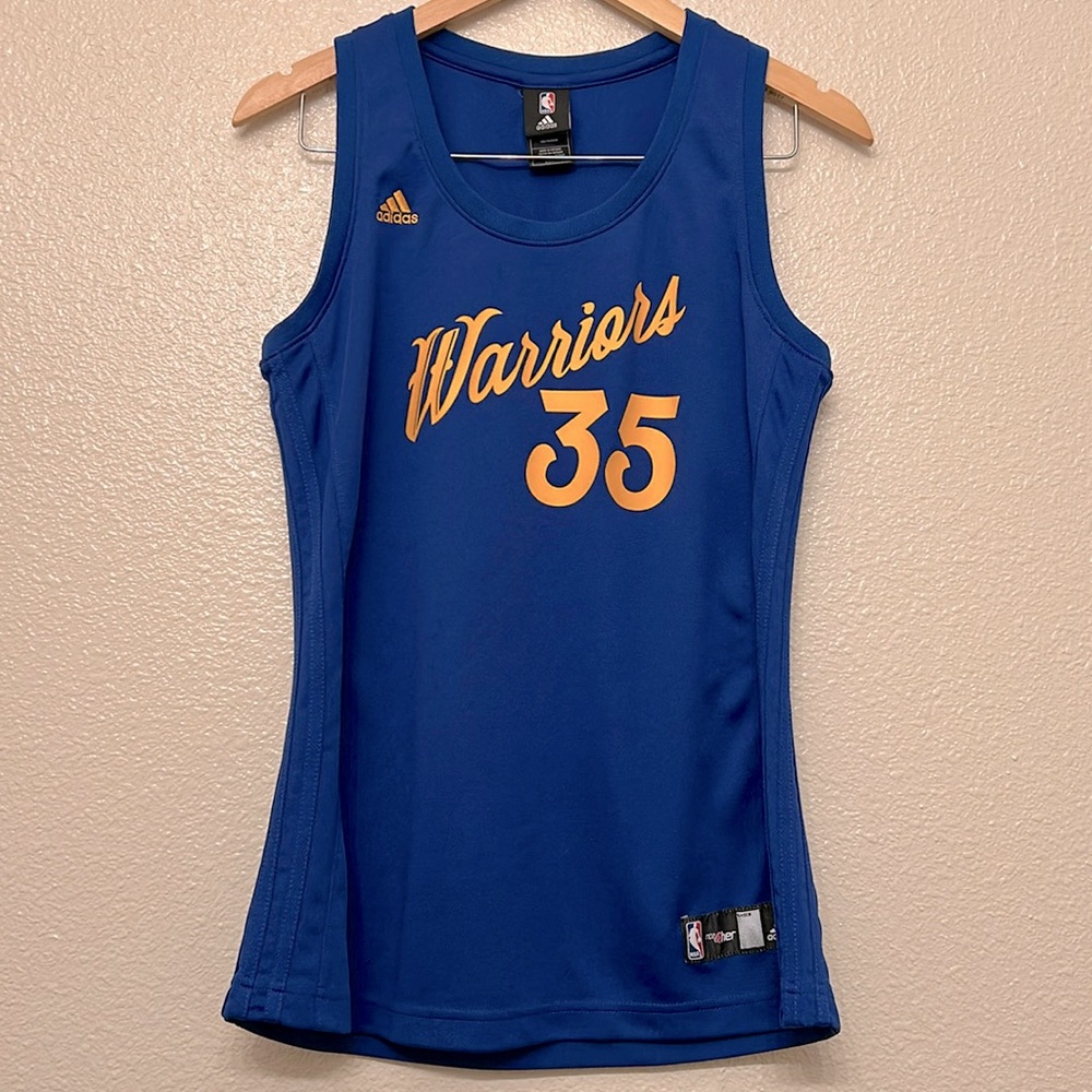 Golden State Warriors Adidas Women's Christmas Kevin Durant 35 Jersey Size Large